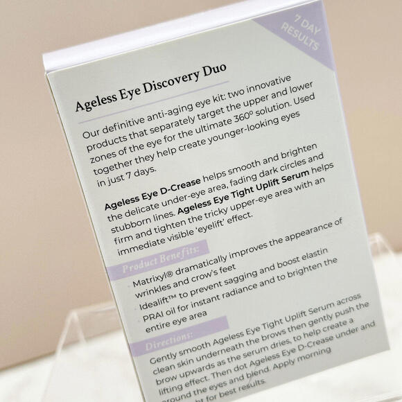 PRAI Ageless Eye Discovery Duo D-Crease + Uplift Serum - Picture 3 of 3